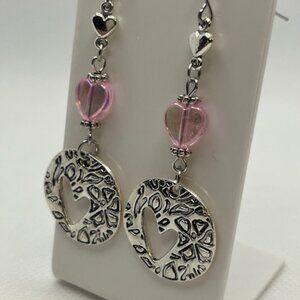 Triple Heart Earrings